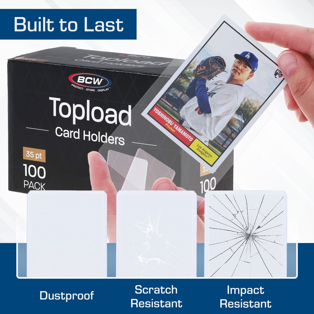 Topload Card Holders 35pt 100 pack | BCW