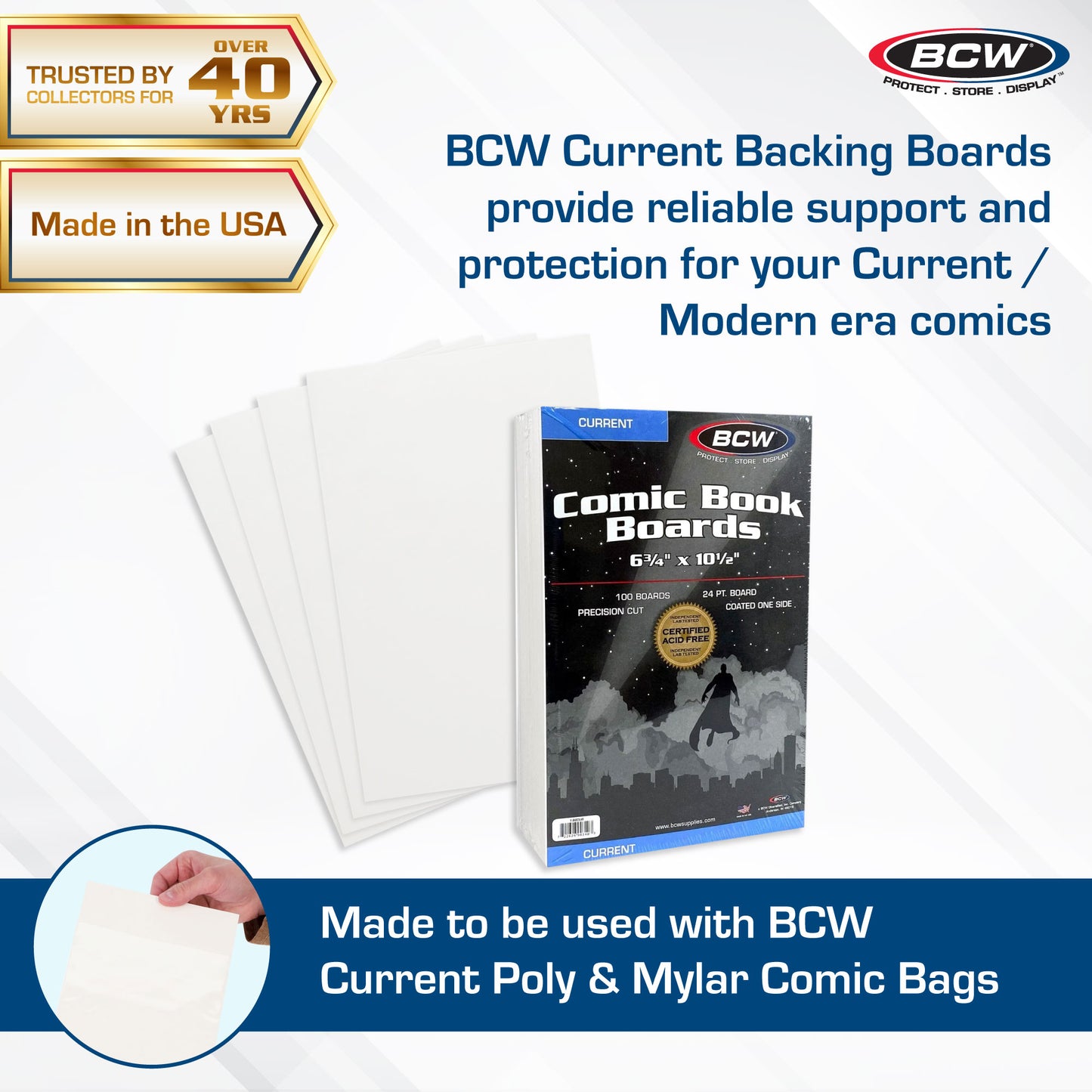 Current Comic Book Backing Boards | BCW