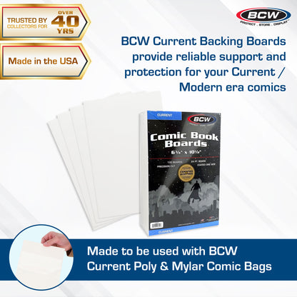 Current Comic Book Backing Boards | BCW