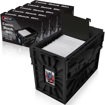 Short Comic Book Bin | Hard plastic | Color Select
