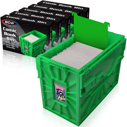 Short Comic Book Bin | Hard plastic | Color Select