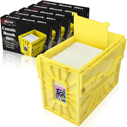 Short Comic Book Bin | Hard plastic | Color Select