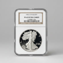 1991-S Silver Eagle S$1 PF 69 Ultra Cameo | NGC Certified