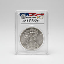 2011-W $1 PCGS SP70 Burnished Silver Eagle 25th Anniversary Reagan Legacy Series