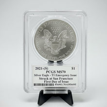 2021-(S) American Silver Eagle T1 Emergency Issue — PCGS MS70 | Thomas Cleveland Label