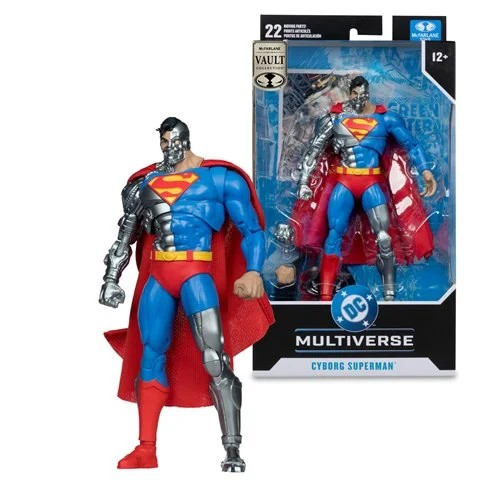 McFarlane Toys DC Multiverse Cyborg Superman 7-Inch Action Figure | Vault Collection Wave 2