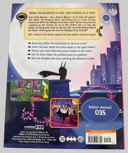 Merry Little Batman TP: A Sticker Storybook Adventure (Christmas Special) |1st Print| DC 2026