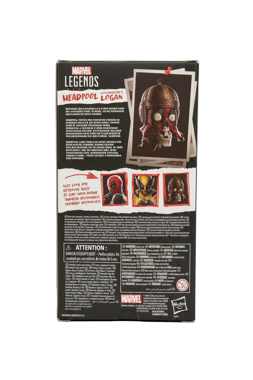 Hasbro Marvel Legends Headpool & Marvel's Logan 6-Inch Action Figure | Deadpool & Wolverine Wave
