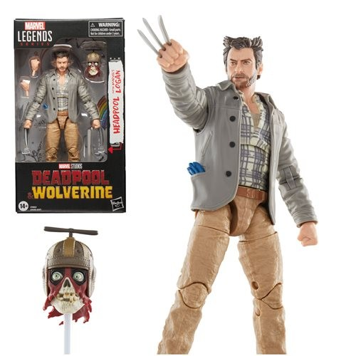 Hasbro Marvel Legends Headpool & Marvel's Logan 6-Inch Action Figure | Deadpool & Wolverine Wave