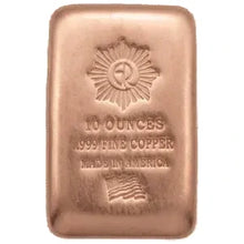 GR Reserve 10oz .999 Fine Copper | Brushed Cast Bar