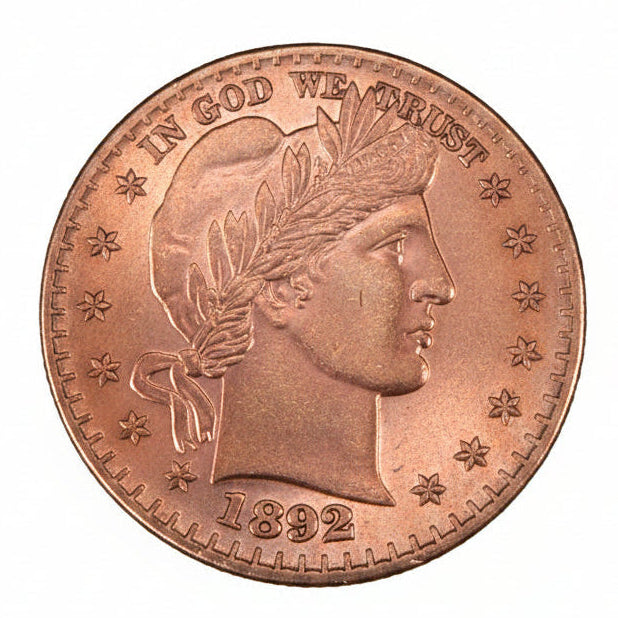 1 oz .999 Fine Copper Round | Barber Half Dollar Design