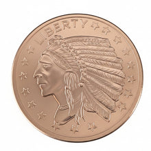 1 oz .999 Fine Copper Round | Incuse Indian Design