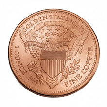 1 oz .999 Fine Copper Round | St. Gaudens Design
