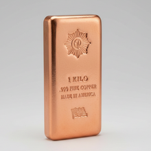 GR Reserve 1 Kilo Polished Copper Cast Bar | .999+ Fine | Brand New