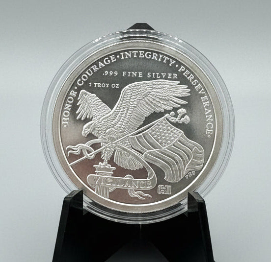 1 oz U.S. 250th Anniversary Silver Round | GSM Design | .999 Fine Silver