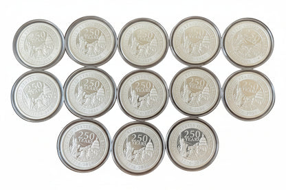 1 oz U.S. 250th Anniversary Silver Round | GSM Design | .999 Fine Silver