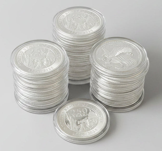 1 oz U.S. 250th Anniversary Silver Round | GSM Design | .999 Fine Silver
