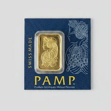 1 Gram PAMP Suisse Gold Bar | 0.999 Fine Gold | Veriscan® Assay Card