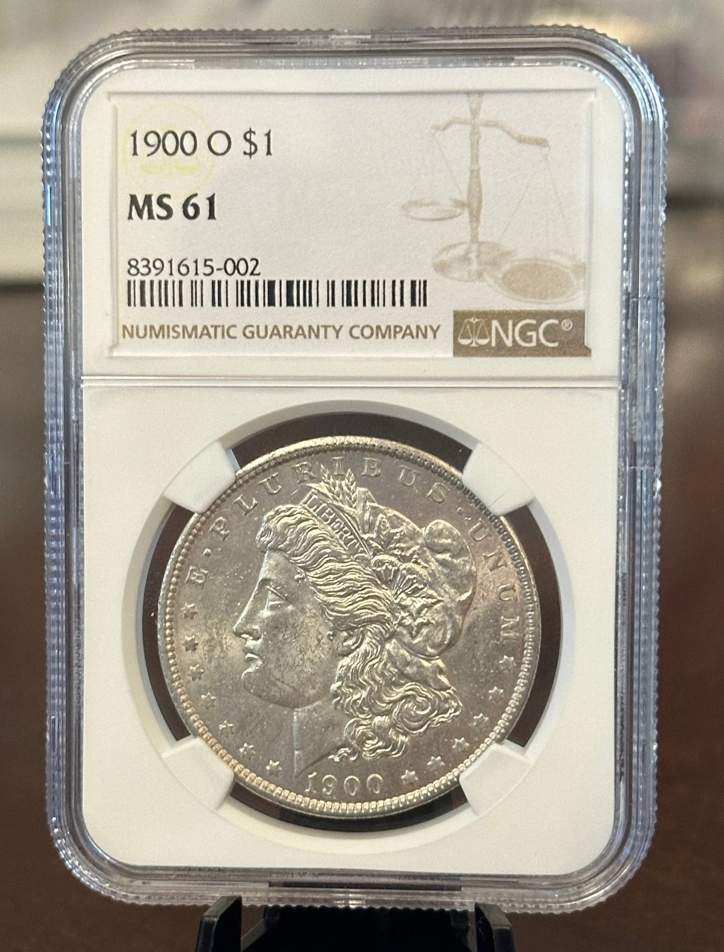 1900-O $1 Morgan Silver Dollar | Reverse Toned | NGC MS61