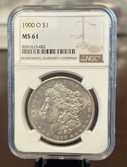 1900-O $1 Morgan Silver Dollar | Reverse Toned | NGC MS61