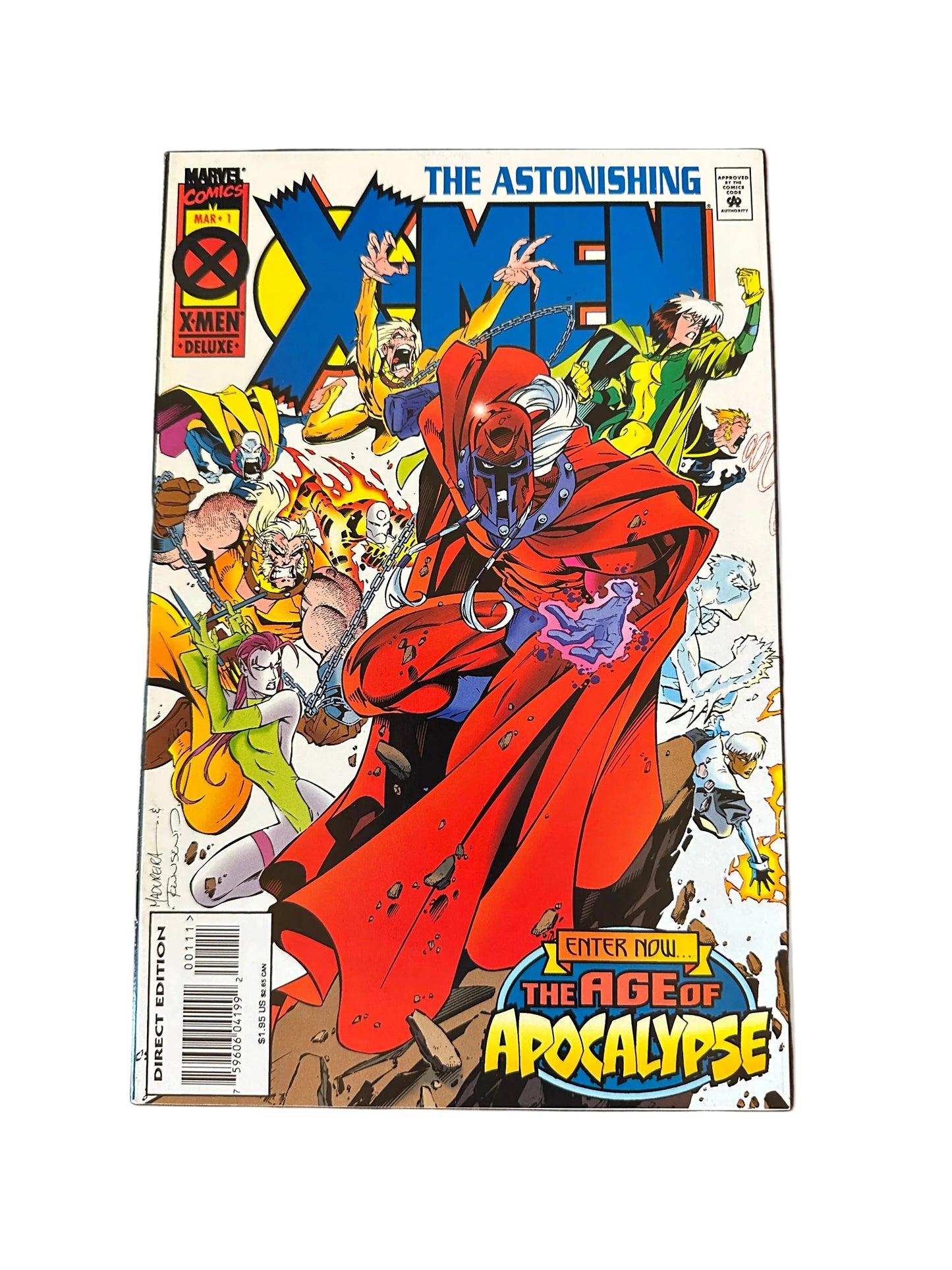 Astonishing X-Men Deluxe #1 — Cover A (Joe Madureira) | Direct Edition | Age of Apocalypse | Raw High-Grade | Marvel 1995