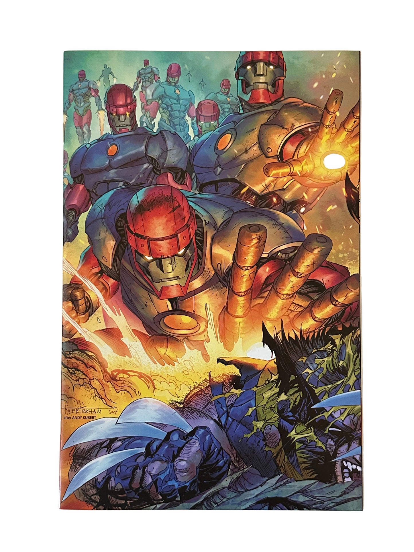 Wolverine #41 — Connecting Cover (Tyler Kirkham & Andy Kubert) | Fall of X | Marvel