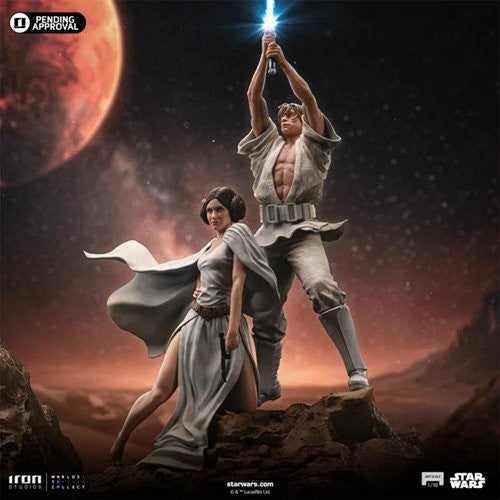 Star Wars Luke & Leia Movie Poster 1/10 Polystone Statue - Iron Studios