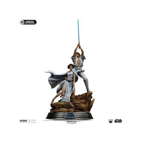 Star Wars Luke & Leia Movie Poster 1/10 Polystone Statue - Iron Studios