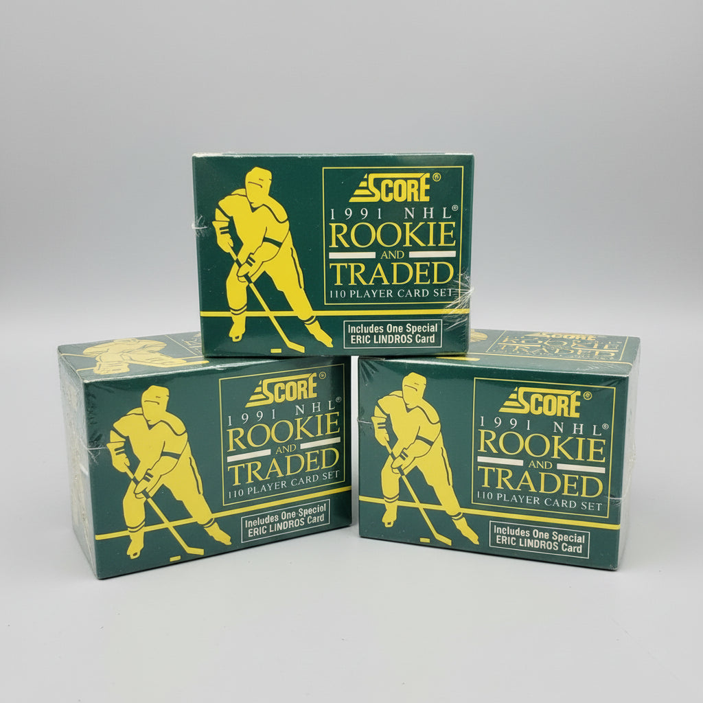 1991 Score NHL Rookie and Traded 110 Player Card Set | Factory Sealed Complete Set