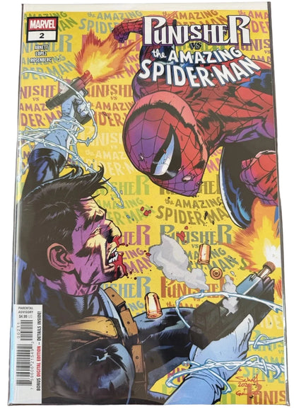 Punisher vs Spider-Man #2 — Cover A (Jonas Scharf) | 1st Print | Marvel 2026
