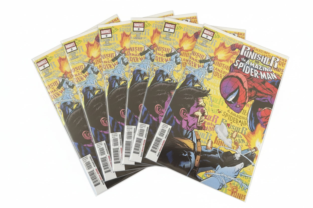 Punisher vs Spider-Man #2 — Cover A (Jonas Scharf) | 1st Print | Marvel 2026