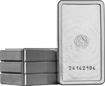 Scottsdale Stacker Lion 10 oz Silver Bar | 0.999 Fine Silver