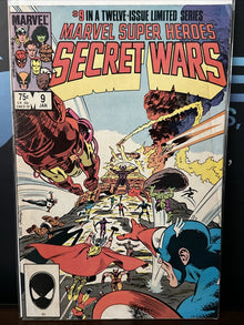 Marvel Super Heroes Secret Wars #9 (1985) Cover — Mike Zeck | Marvel Comics Mid-Grade Raw
