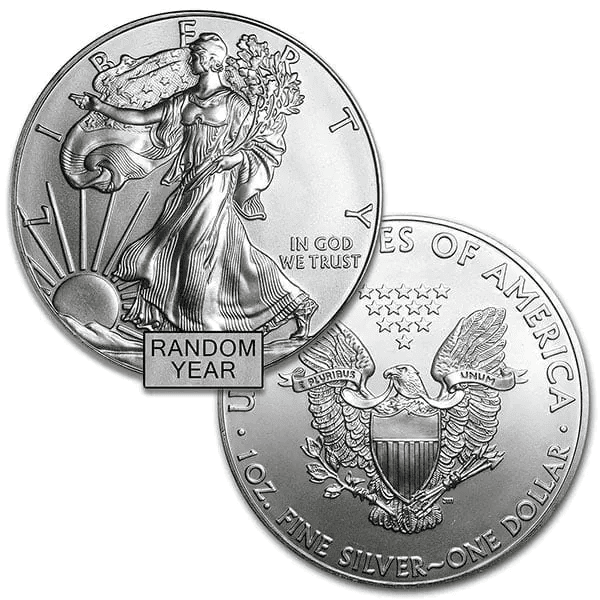 1 oz American Silver Eagle BU (Random Year) | .999 Fine Silver | U.S. Mint