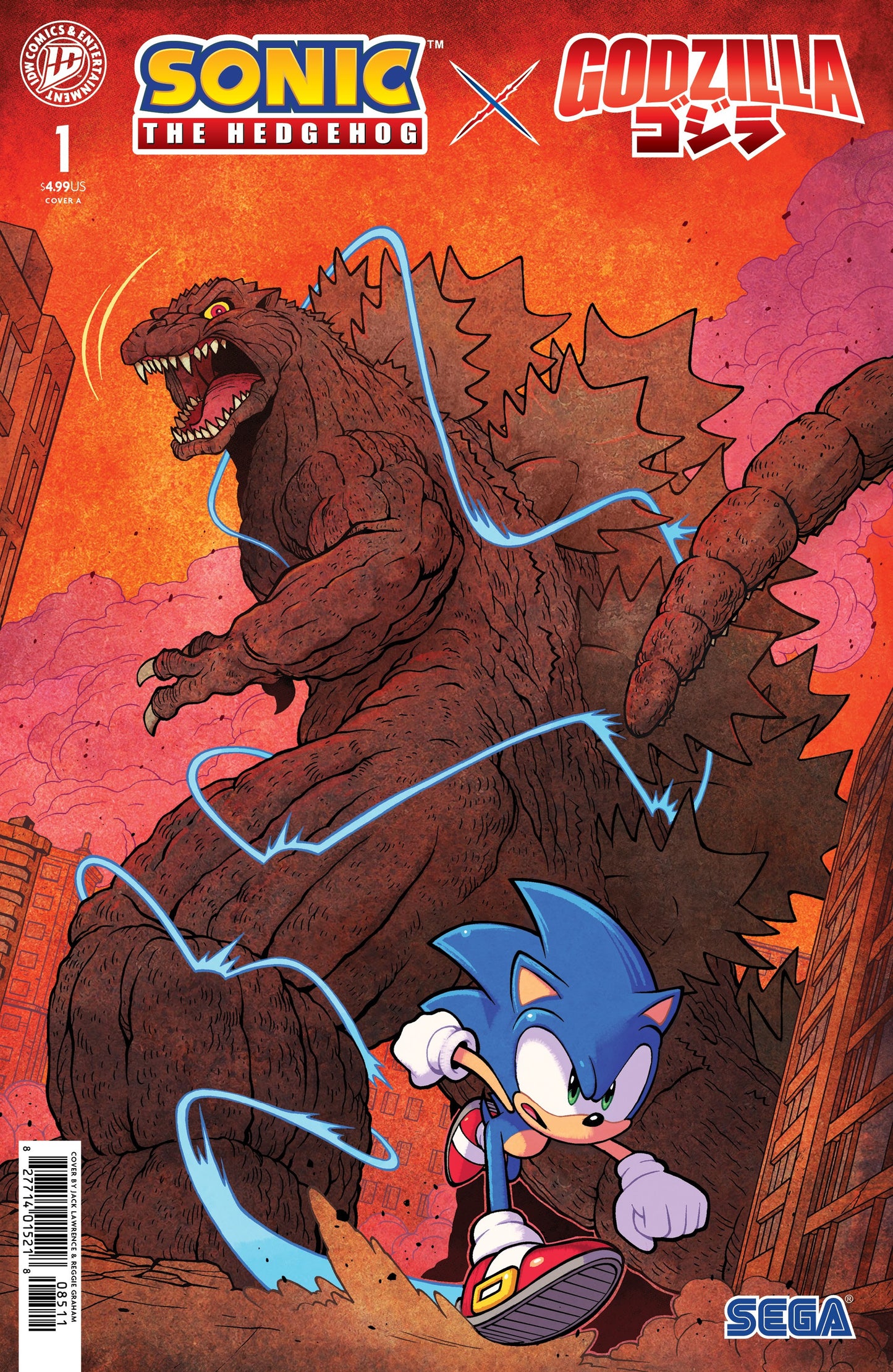 Sonic the Hedgehog x Godzilla #1 | First Print | Cover Select (CVR A / CVR D)