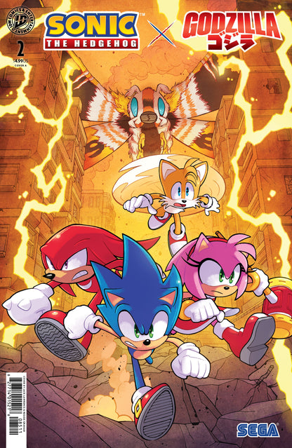 Sonic the Hedgehog x Godzilla #2 — Cover A (Jack Lawrence) | 1st Print | IDW 2026