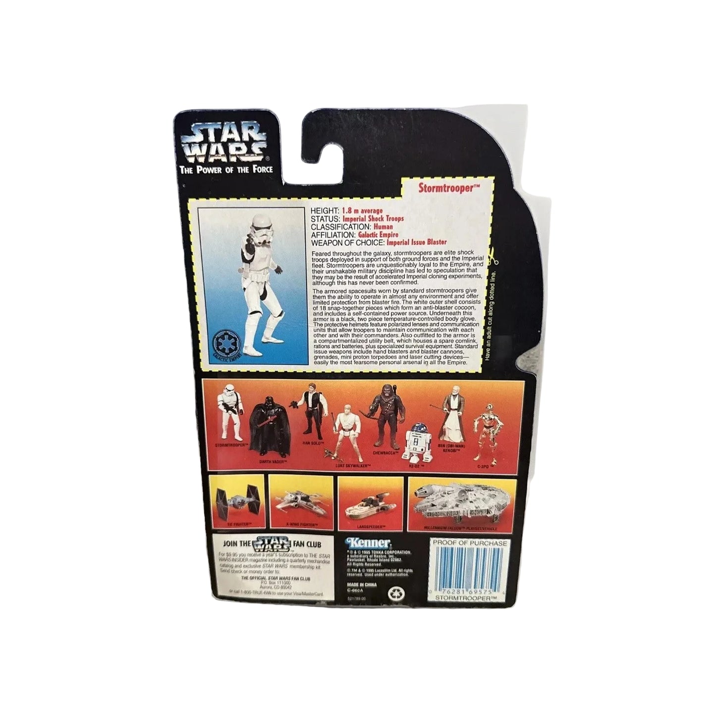 Star Wars Power of the Force (POTF) Kenner 1995 Stormtrooper Action Figure