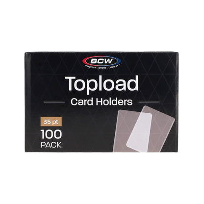 Topload Card Holders 35pt 100 pack | BCW