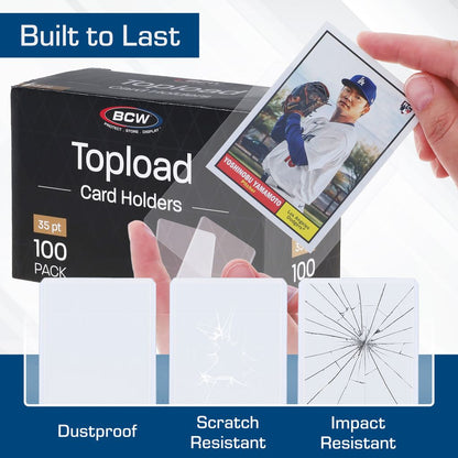 Topload Card Holders 35pt 100 pack | BCW