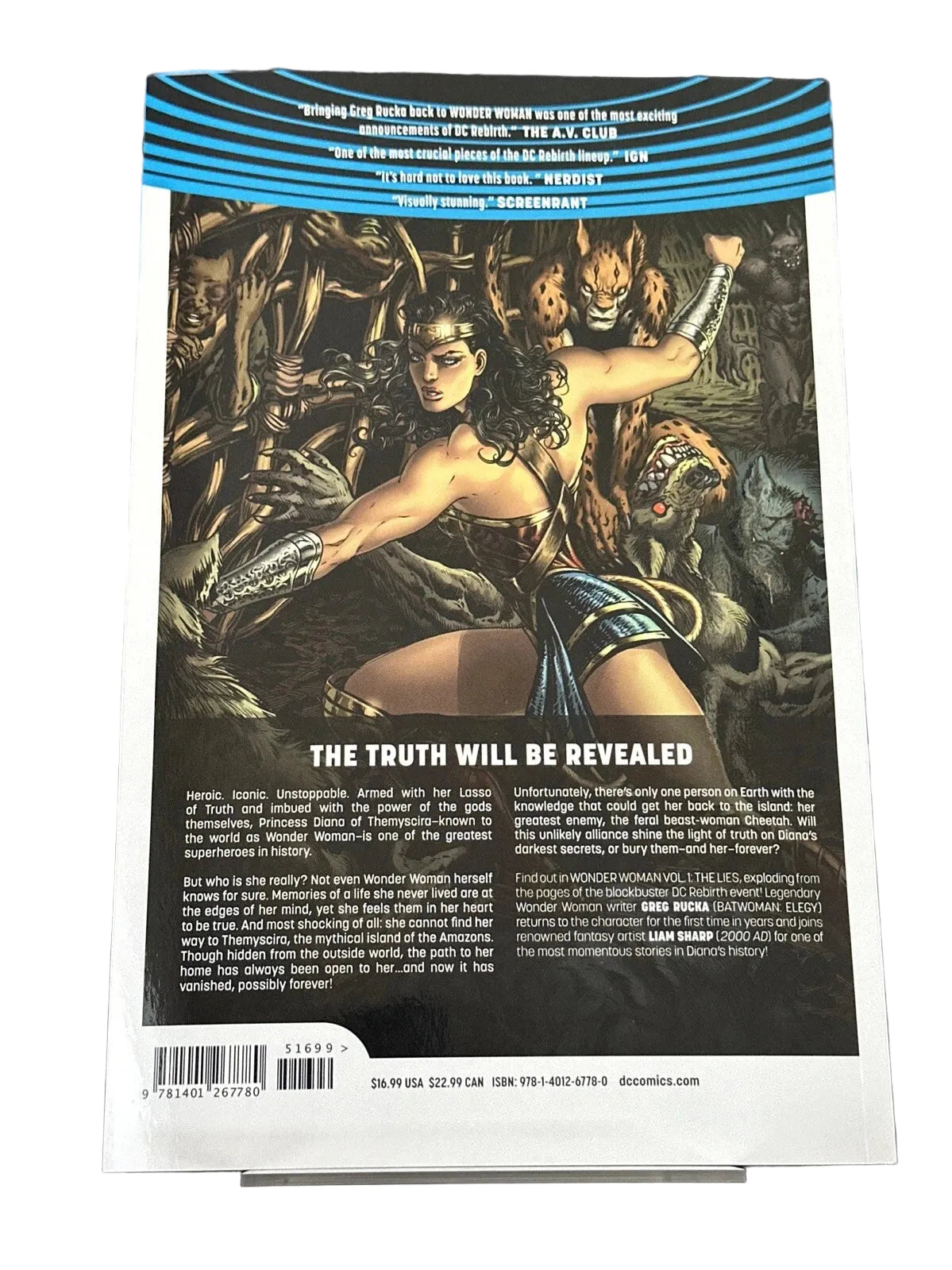 Wonder Woman Vol. 1: The Lies Trade Paperback | DC Comics 2017 | Third Printing