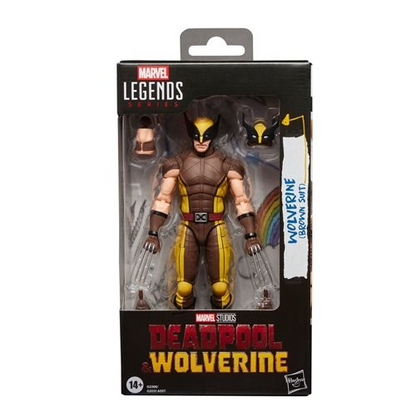 Hasbro Marvel Legends Wolverine (Brown Suit) 6-Inch Action Figure | Deadpool & Wolverine Wave