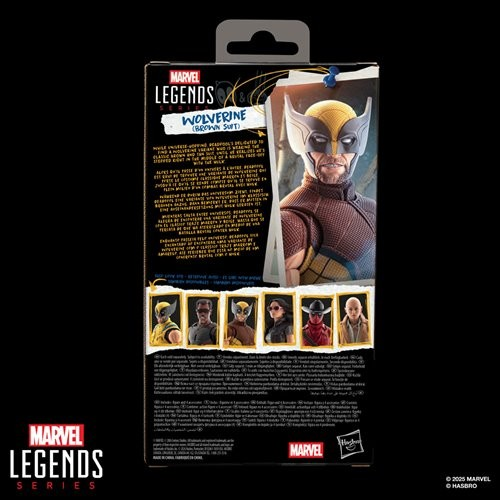 Hasbro Marvel Legends Wolverine (Brown Suit) 6-Inch Action Figure | Deadpool & Wolverine Wave