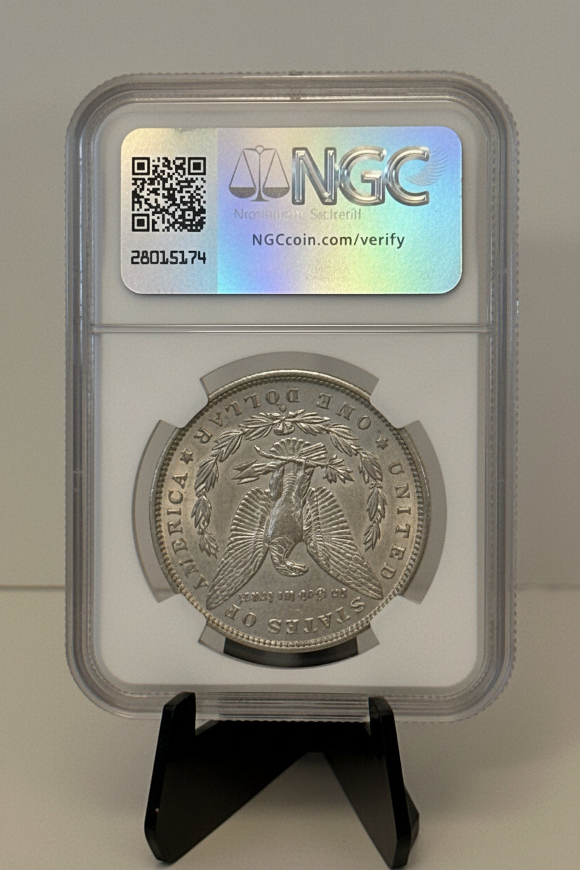 1896-O $1 Morgan Silver Dollar NGC AU 55
