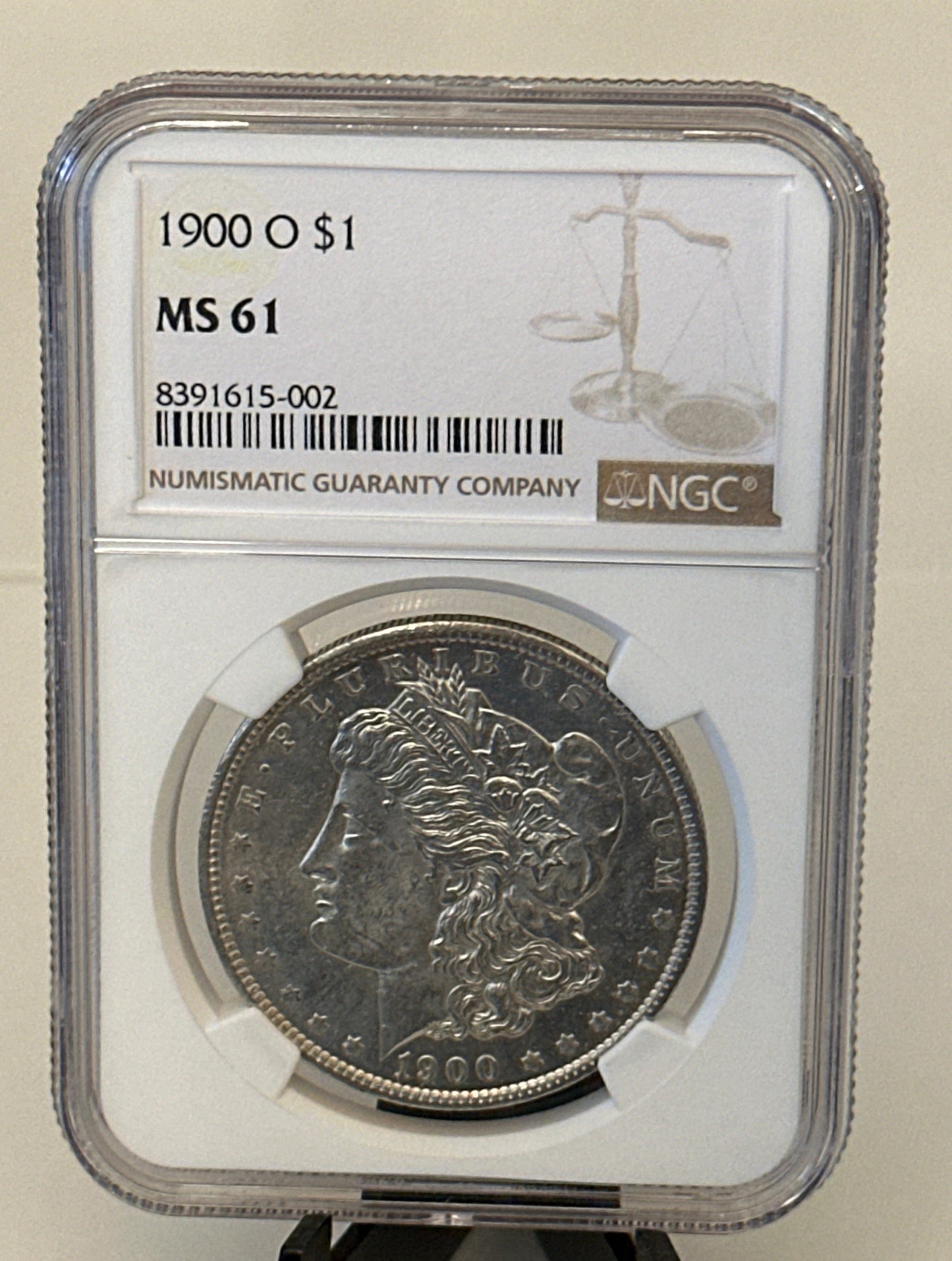 1900-O $1 Morgan Silver Dollar | Reverse Toned | NGC MS61