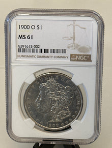 1900-O $1 Morgan Silver Dollar | Reverse Toned | NGC MS61