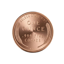 1 oz .999 Fine Copper Round | Lincoln Wheat Cent Design